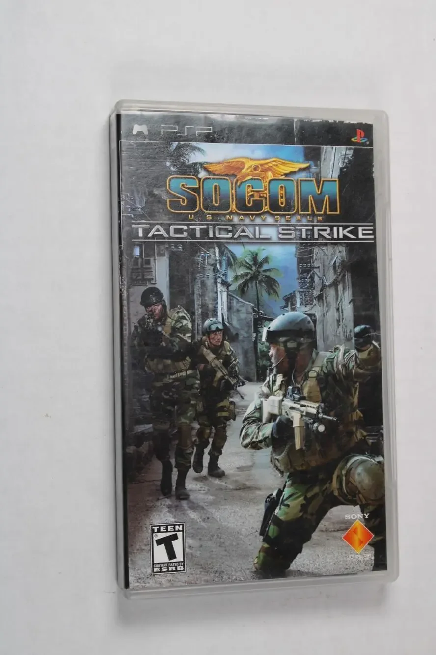 SOCOM: U.S. Navy SEALs - Tactical Strike (Sony PSP, 2007) CIB Complete w/ Manual